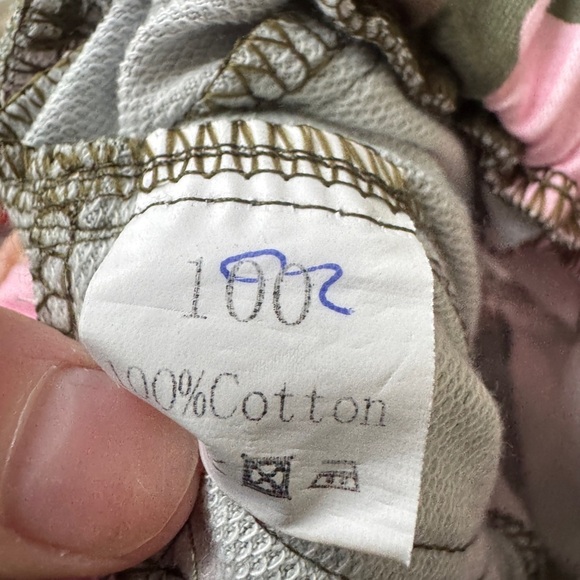 3T Girls Pink and Green Camouflage Jogger Sweatpants with Pockets - Picture 7 of 7